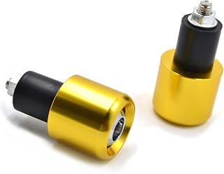 Motorcycle End Grip Slider 7/8" 22 Mm Universal Bar End Handlebar Grips Ends Sliders Cap Plug Slider Counterweight Cover Universal (Color : Titanium)