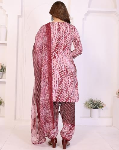Image of Priyashi Women Unstiched Crepe dress materials | Crepe Salwar Suit for women with dupatta | suit material for women unstitched