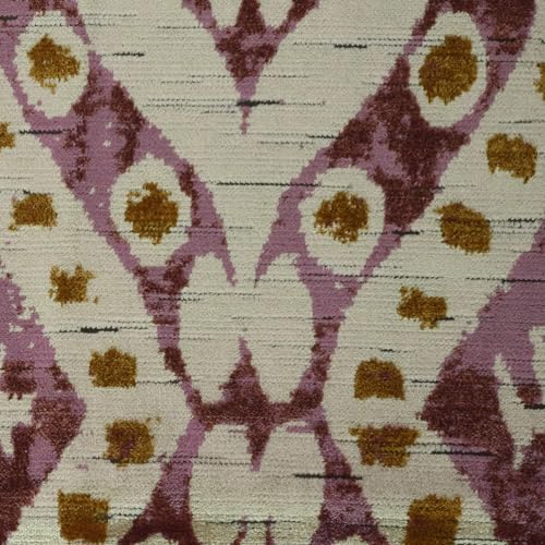 Luxurious Plum Modern Cut Velvet Upholstery Fabric by the Yard – Soft, Durable, and Stylish for Home Decor