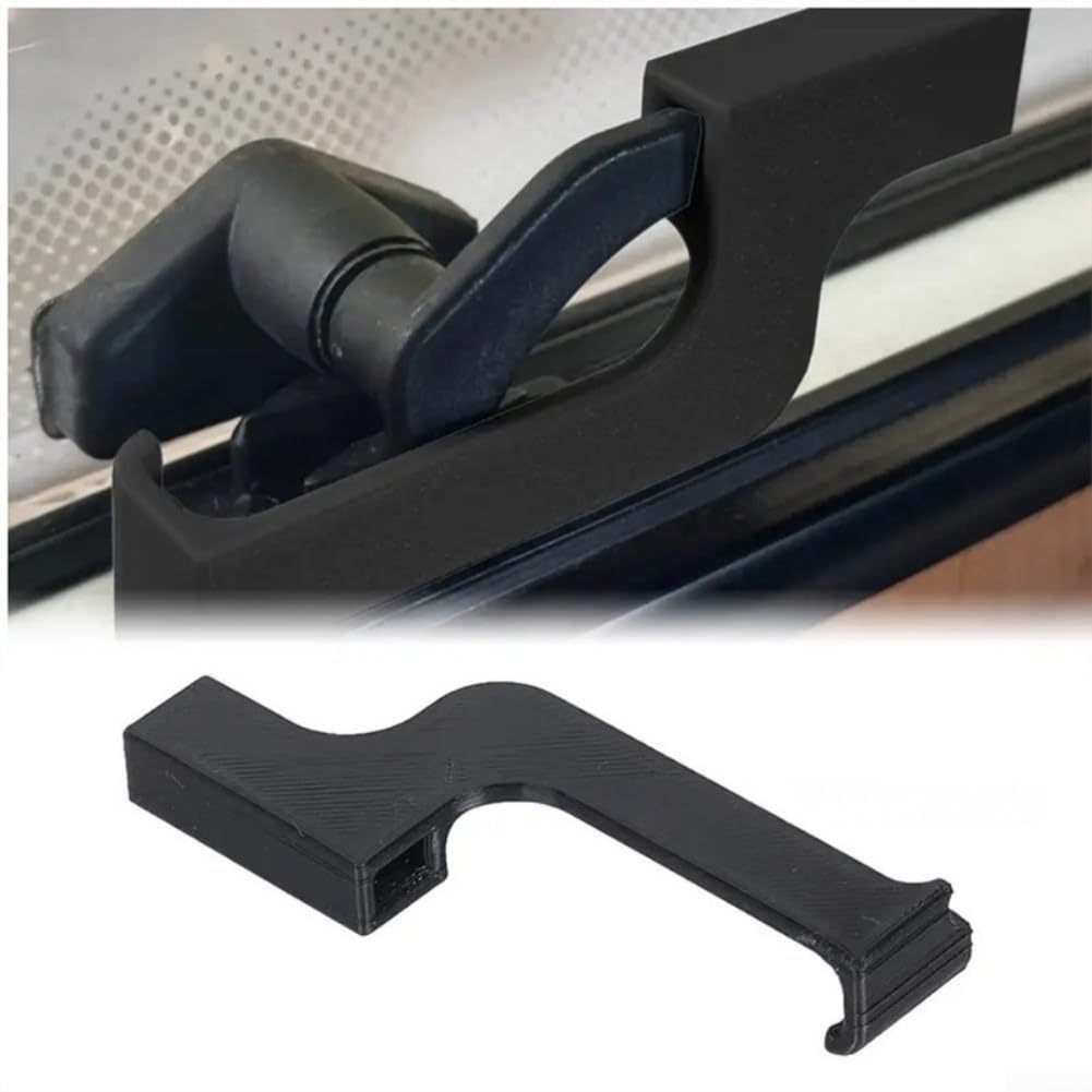 3D Printed RV Window Security Lock (for Orange), 2-Pack No-Drill Window Latch Replacement for Camper, & for Motorhome(black)