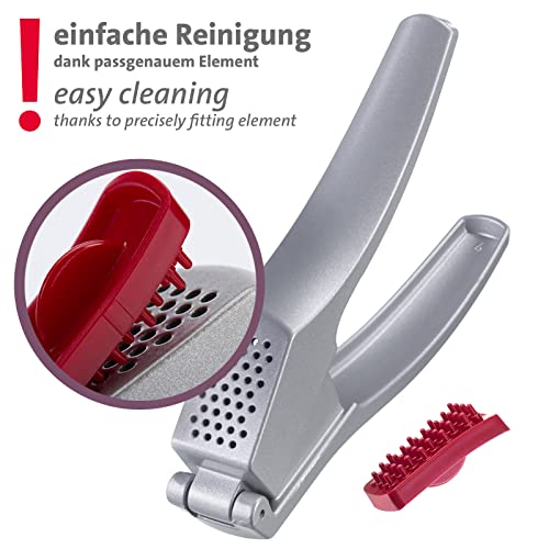 West Mark Garlic Press Josie, 6.4 X 1.1 X 2.5 Inches, Silver #TOP2