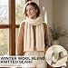 Bseical Schals für Damen,Stylisch Gestrickter Schal Warm Lange Weiche Winterschal Strickschal, Kuschelig Winterschal Damen 175x 19 cm für Winter Freien