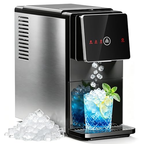 Image of Antarctic Star Nugget Ice Maker Countertop, 33 lbs/24H, Automatic Ice Dispenser, Self-Cleaning Pebble Sonic Ice Machine, 1.8L Water Tank, One-Click & Motion Sensor Light, for Home/Office/Kitchen