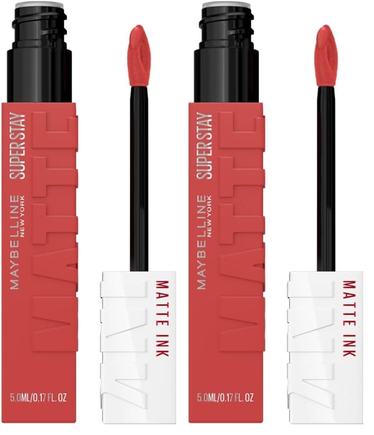 Image of Maybelline New York Super Stay Matte Ink Liquid Lipstick, 225 Delicate (Pack of 2)