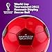 Capelli Sport FIFA World Cup Qatar 2022 Tournament Soccer Ball Souvenir Display, Officially Licensed Futbol for Youth and Adult Soccer Players, Berry Combo