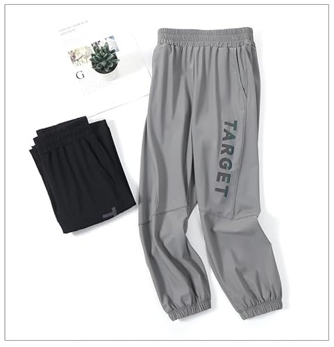 BGMINGYI Calça cargo casual para meninos pequenos com FPS 50+, secagem rápida, uso ao ar livre, letr