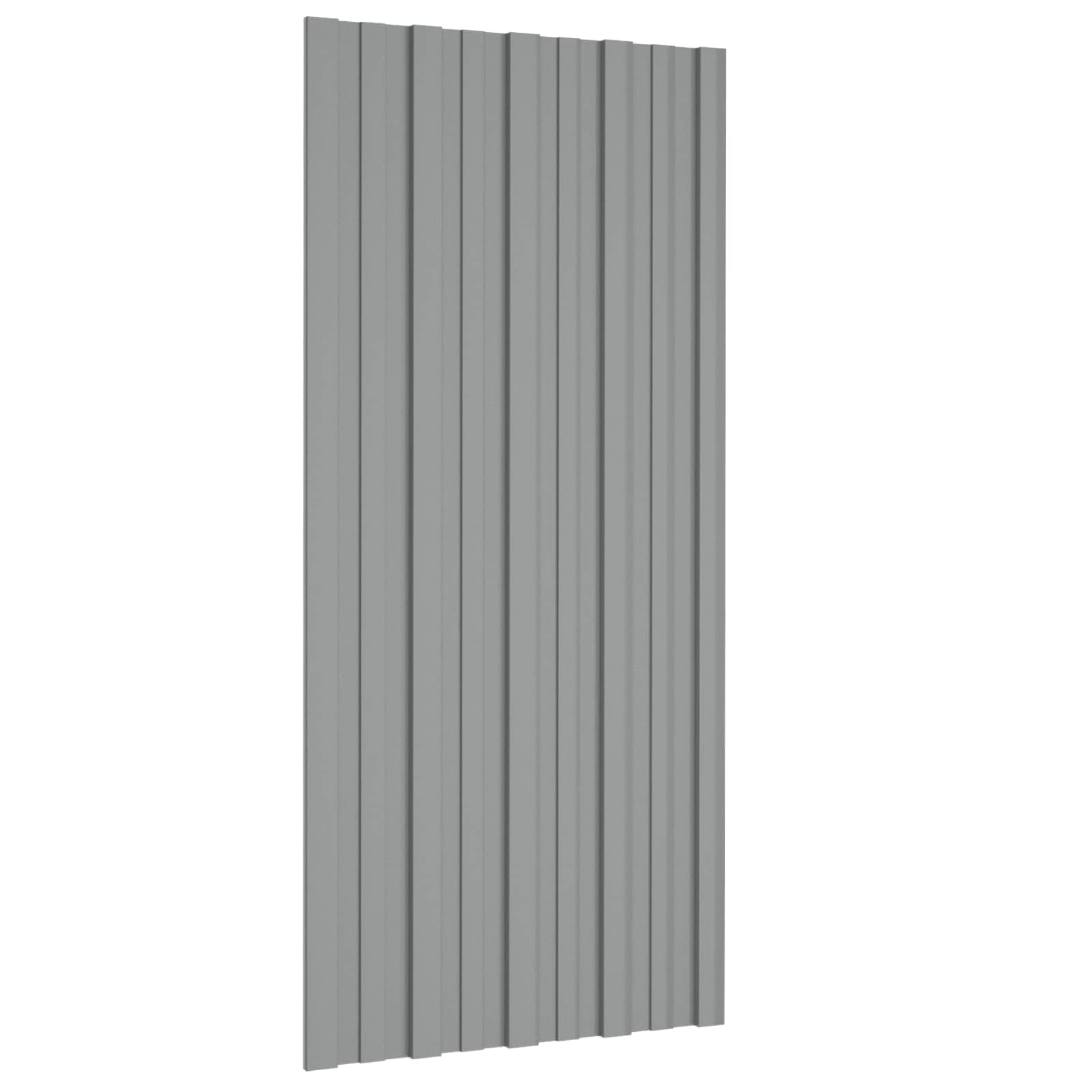 Lot de 36 panneaux de toit, gris, 100 x 45 cm, en acier galvanisé pour garages et abris de jardin, design rectangulaire, 0,23 mm d'épaisseur, solution de toit moderne