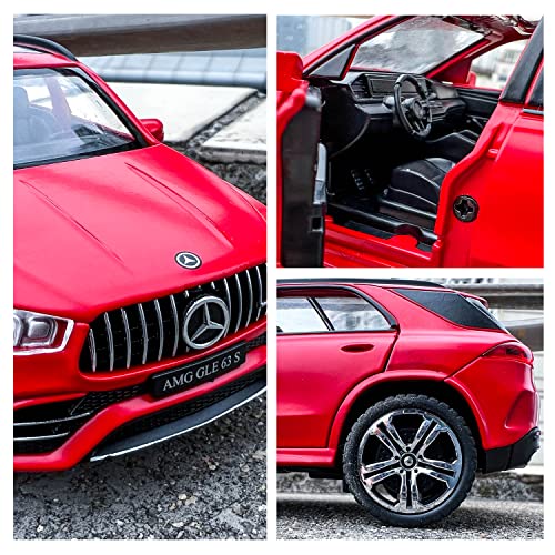 Wakakac 1/32 Scale Diecast Car Model Benz Amg Gle 63S Suv Toy Car Pull Back With Light And Sound Toy Vehicles For Girls Boys Gift(Red) #TOP4
