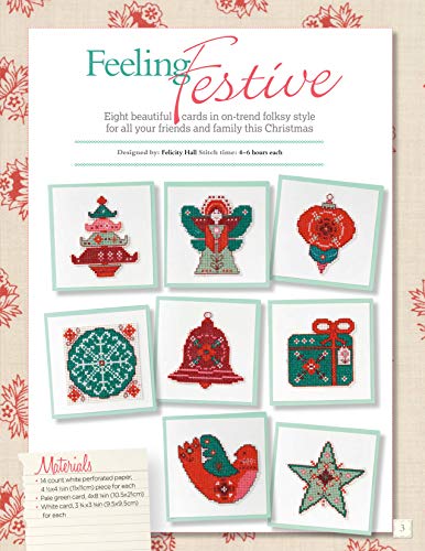Image of Cross Stitched Cards for the Holidays: Simply Stylish Cards and Tags for the Christmas Season (Design Originals) 40+ Charming Christmas Cards to Stitch, from the Editors of CrossStitcher Magazine