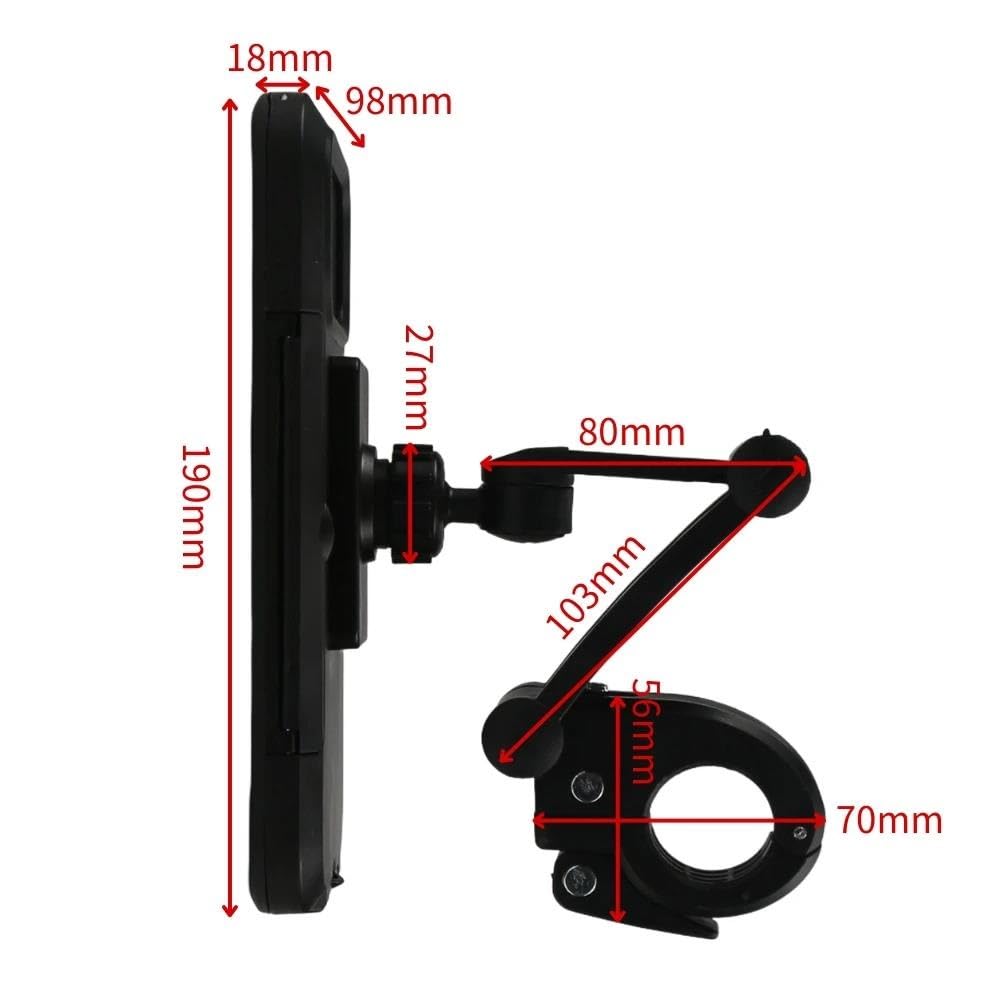 Supporto Telefono Moto Bici Impermeabile Universale GPS 360° Rotabile Regolabile