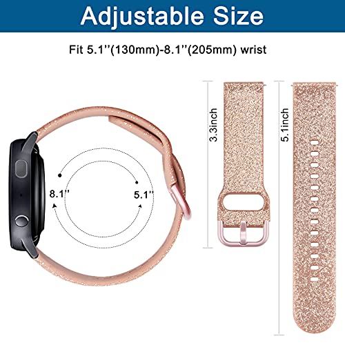 4 Pack Bands Compatible With Samsung Galaxy Watch 4 Band 40Mm 44Mm, Galaxy Watch 4 Classic Band 42Mm 46Mm, 20Mm Adjustable Silicone Sport Strap Replacement Band For Galaxy Watch 4 Women Men (4Pack D) #TOP3