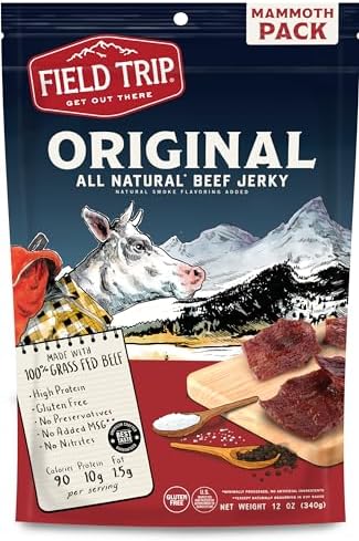 Field Trip Beef Jerky, Original, 12oz Bag