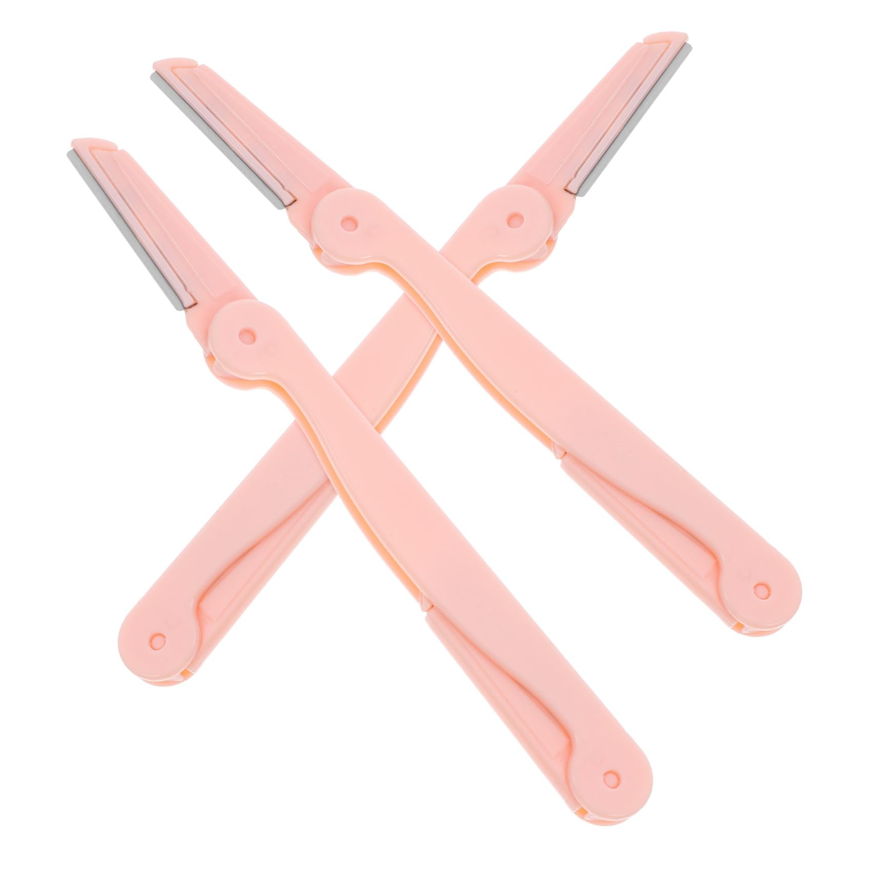 VICASKY 3pcs Foldable Eyebrow Razor Double Head Eyebrow Trimmer for Women Lightweight Travel Friendly for Grooming and Shaping Brows