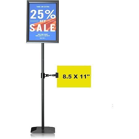 Amazon.com: HYNAWIN Sign Holder Adjustable Pedestal Poster Stand Heavy ...