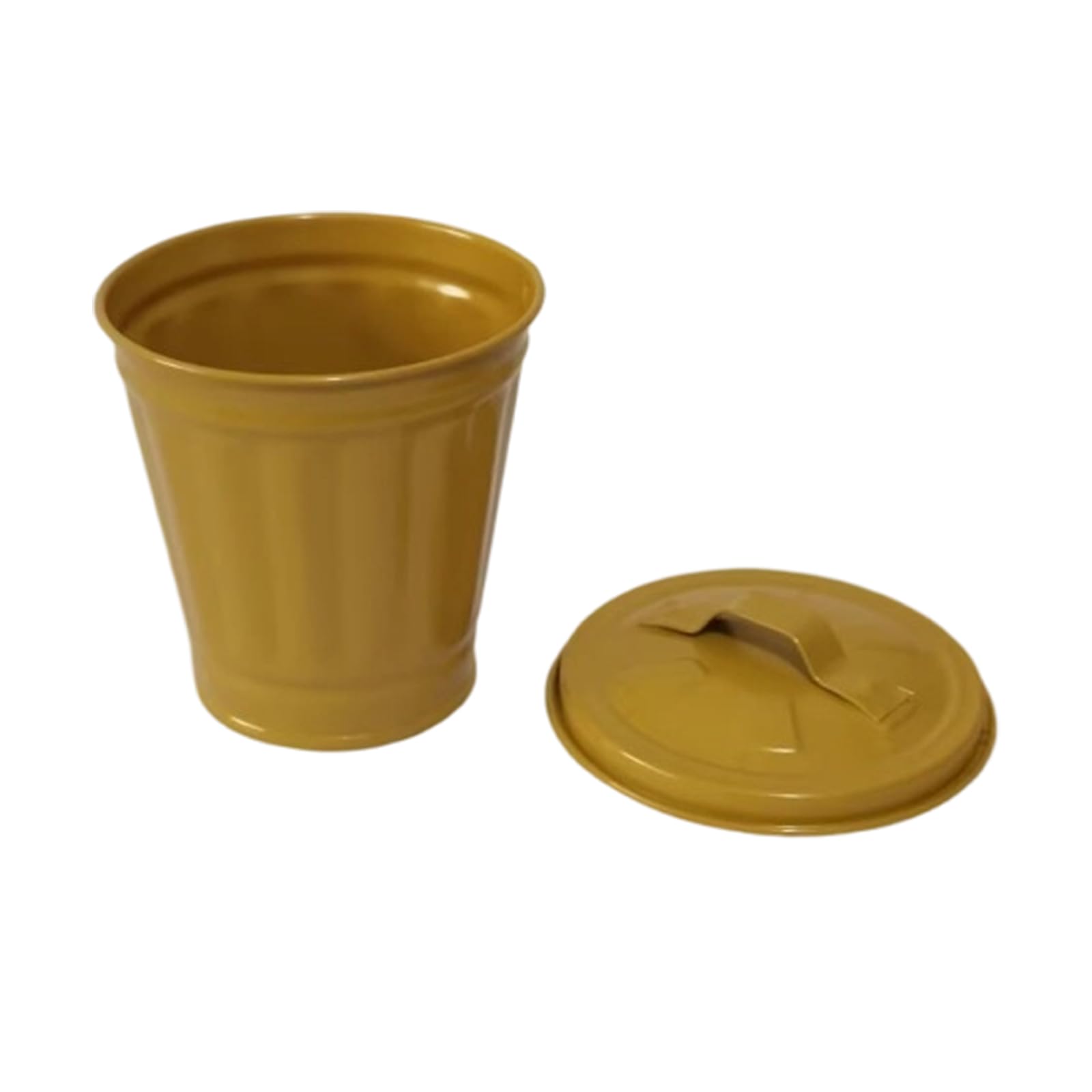 OSNIYAW Stylish Iron Waste Basket with Top Dustbin Strong and Compact for Multiple Room Decor Kitchen Iron Trash Can