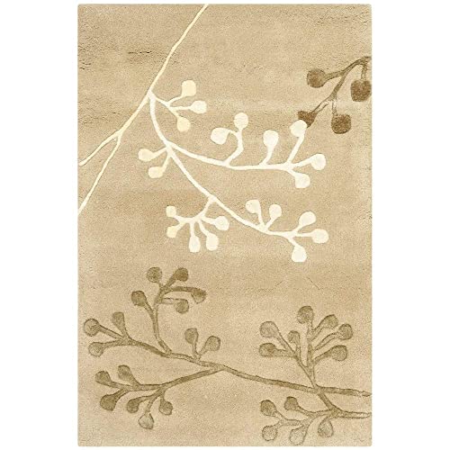 Image of Mordern Design Handmade Tufted Carpet Pure Woollen Export Quality Carpet for Living Room, Bedroom Hall [ Size 2 x 8, Color Beige ]