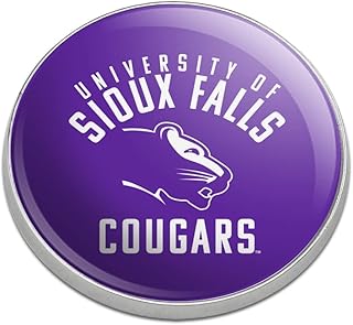 University of Sioux Falls Cougars Logo Golfing Premium Metal Golf Ball Marker