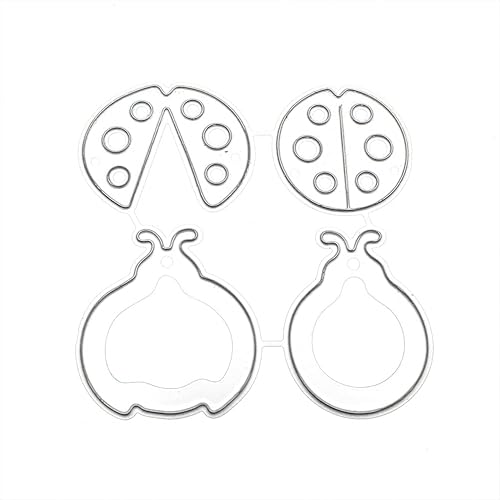 Troqueles de corte de metal con marco para hacer tarjetas, manualidades de acero al carbono, plantilla de grabado en relieve de mariquita, álbumes disponible en Yaxa Peru