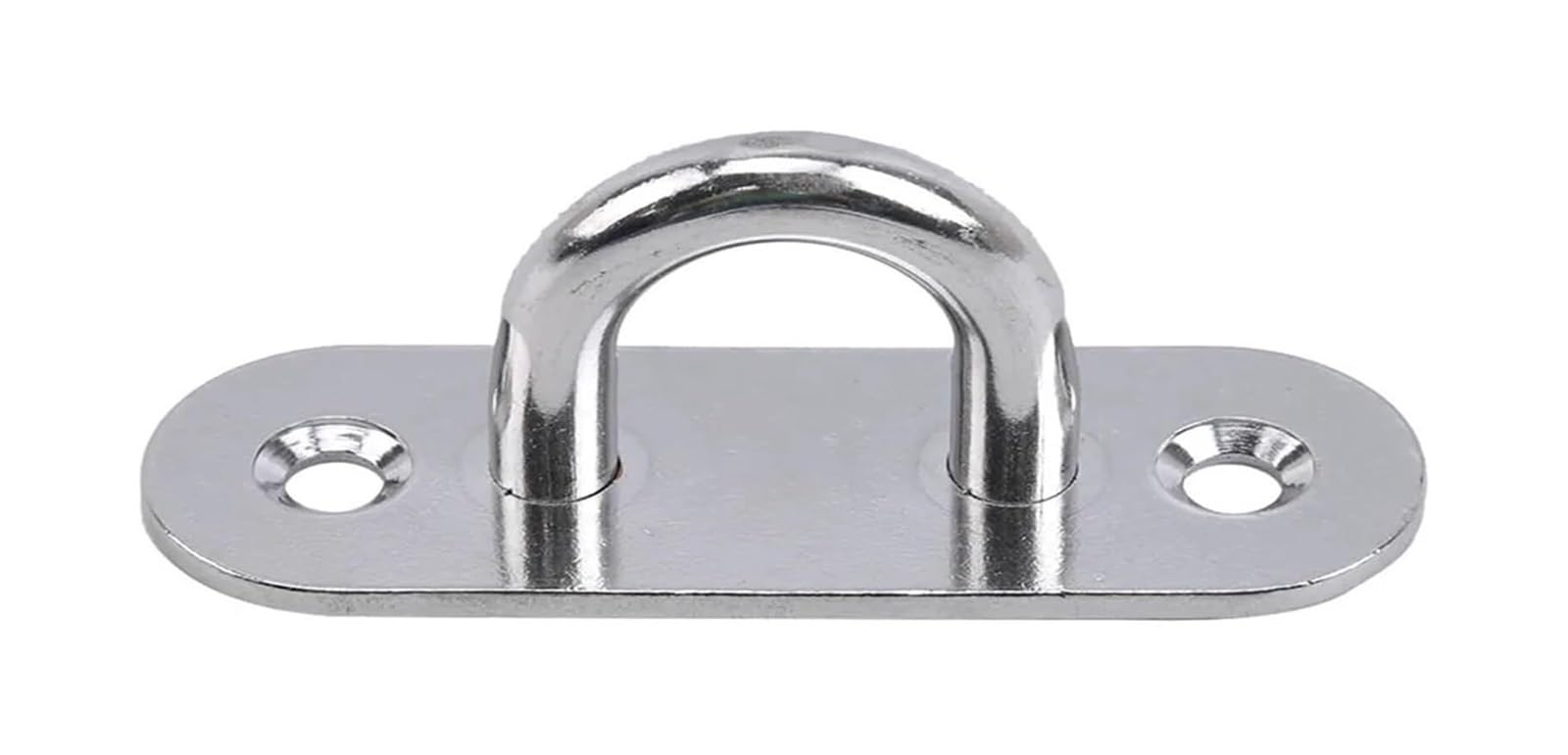 EAmrfvqt Hammock Hooks Hanger, Stainless Steel Eye Plate Hooks 2pcs Oblong Pad Mount Wall Boat Ceiling(2pcs 304-m8)
