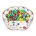 Produktbild HTINAC Bällebad, Bällepool Faltbar, Pop Up Bällebad für 1-4 Jährige Baby Kinder, Indoor und Outdoor (Ball Nicht Enthalten), 100 x 100x 36 cm