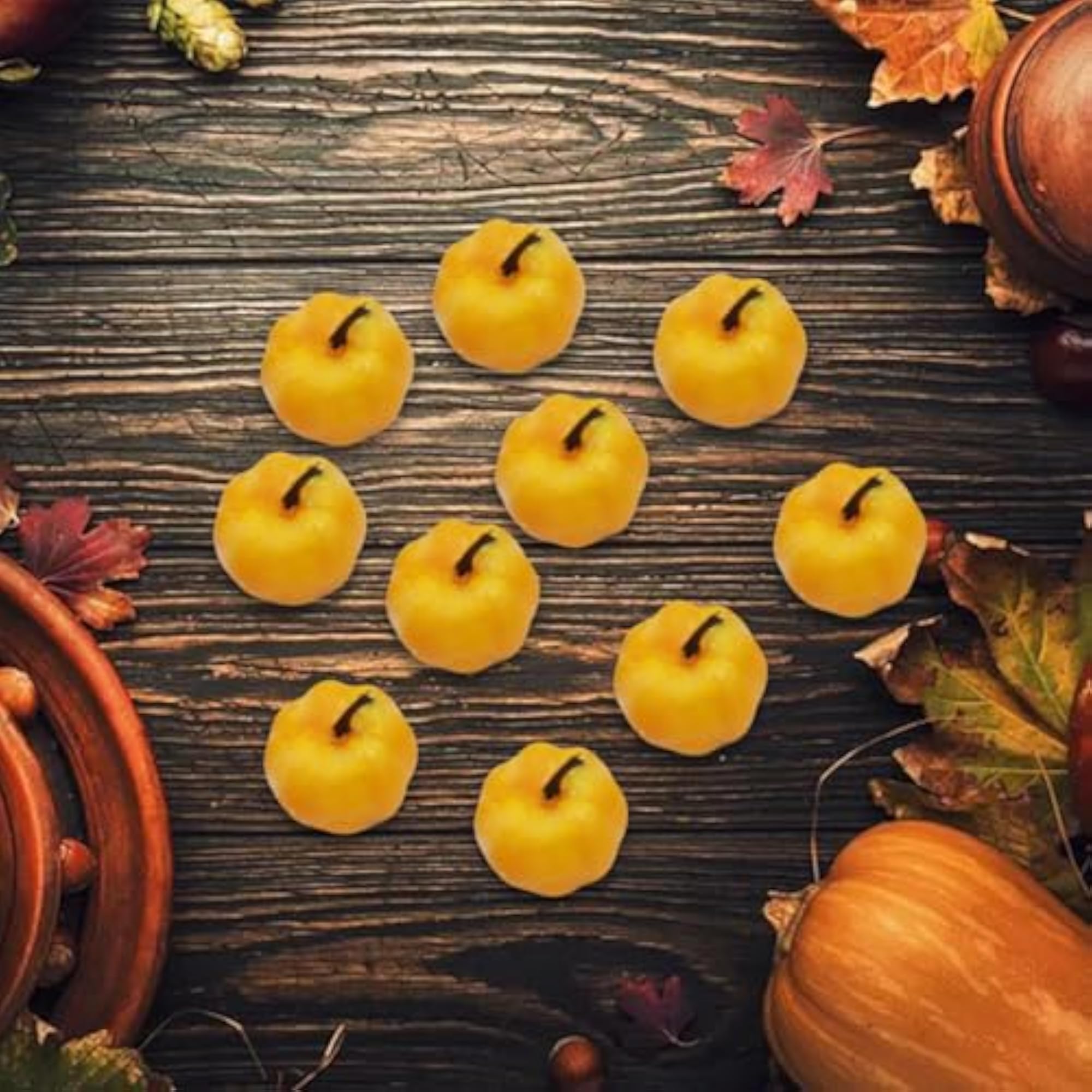 10X Artificial Pumpkins for Rustic Home Decor