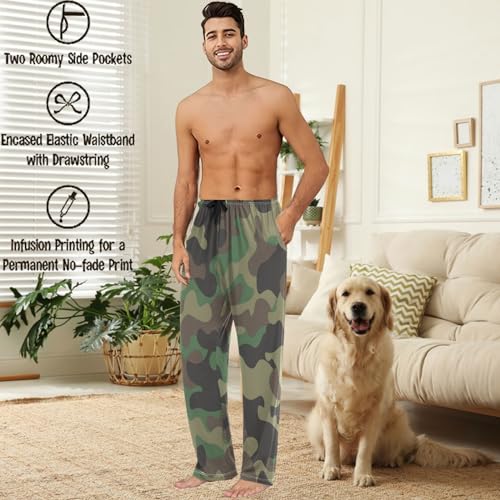visesunny Men's Pajama Pants 100% Cotton Lounge Soft Warm Sleepwear Pants PJ Bottoms Drawstring and Pockets2