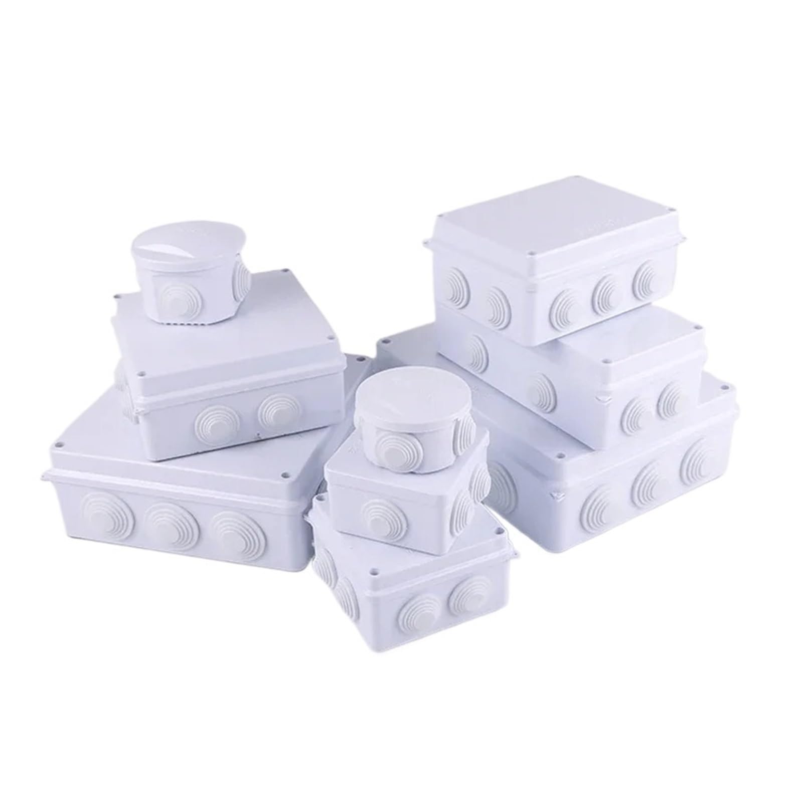 Caja de conexiones estanca Caja de conexiones impermeable IP65 IP66 de plástico ABS, caja de conexión eléctrica for exteriores DIY, caja de rama de Cable, 1 unidad(300x250x120mm)