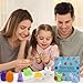 24 Pcs Easter Eggs with Mochi Squishy Toys, Animal Stress Reliever Squishy Toy for Kids Easter Eggs Hunt, Party Favor, Basket Stuffers, Classroom Prize Supplies
