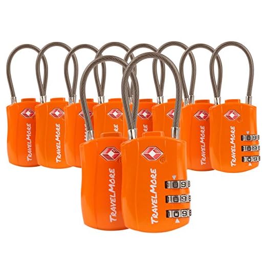 10 Pack TSA Approved Luggage Locks