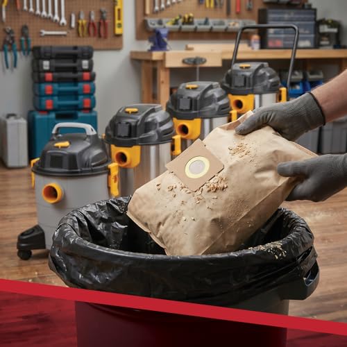 SPARES2GO Strong Dust Bags for Titan 16L 20L 30L 40L Vacuum Cleaners by Spares2go - Lot de 10 sacs – vue 8