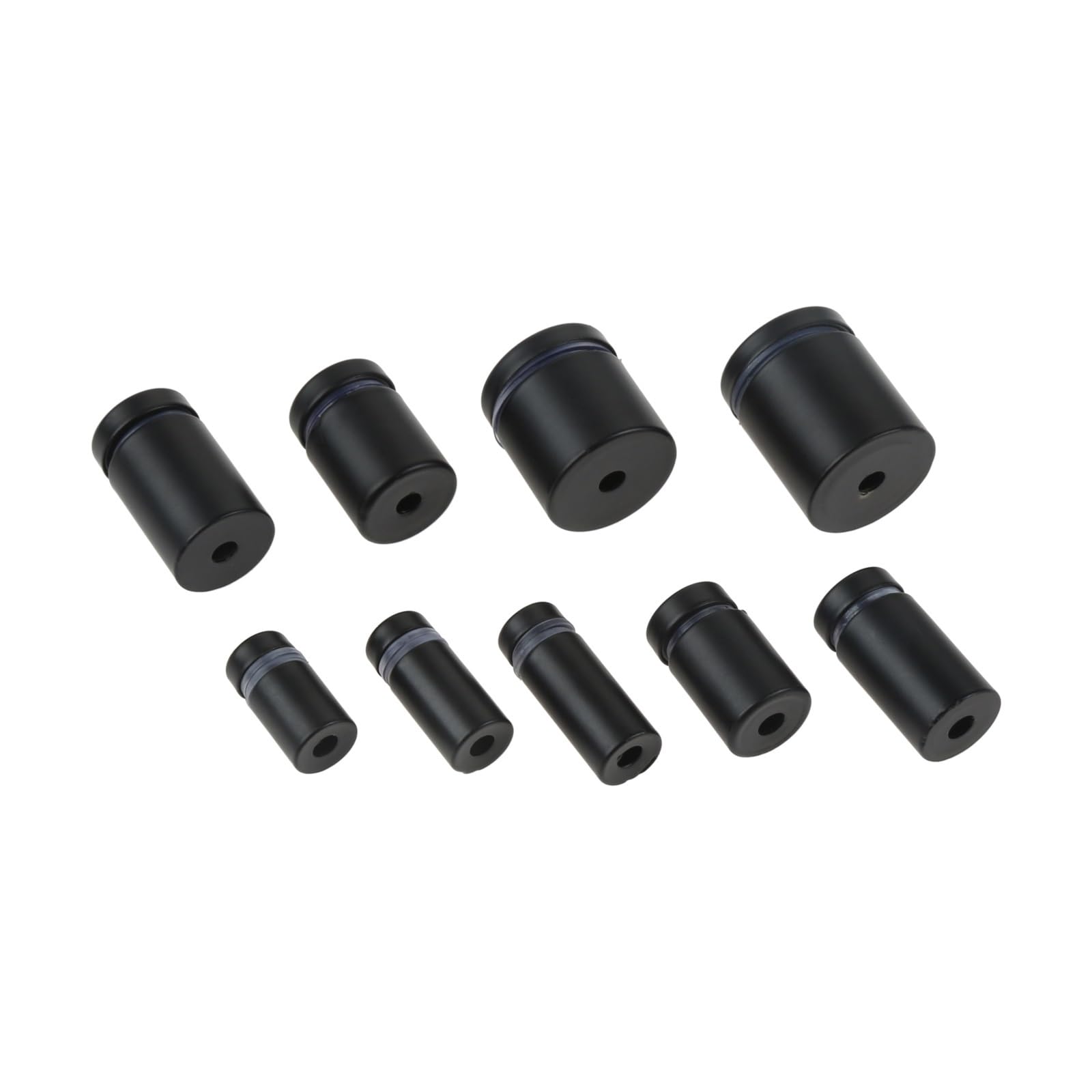 Wkręty dystansowe akrylowe do szyldów Szkło Stal nierdzewna Czarny Wiele rozmiarów 10 szt(16x25mm 10pcs)
