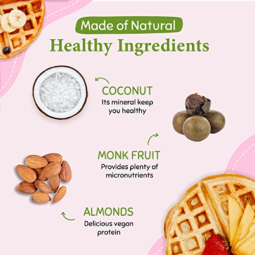 Morama - Gluten-Free Keto Pancake Mix, Ketogenic Pancakes & Waffle Mix With Almond, Coconut And Monk Fruit, No Cake Flour Included, Low-Sugar And Vegan Pancake Mix, 12.3 Oz, Pack Of 3 #TOP3