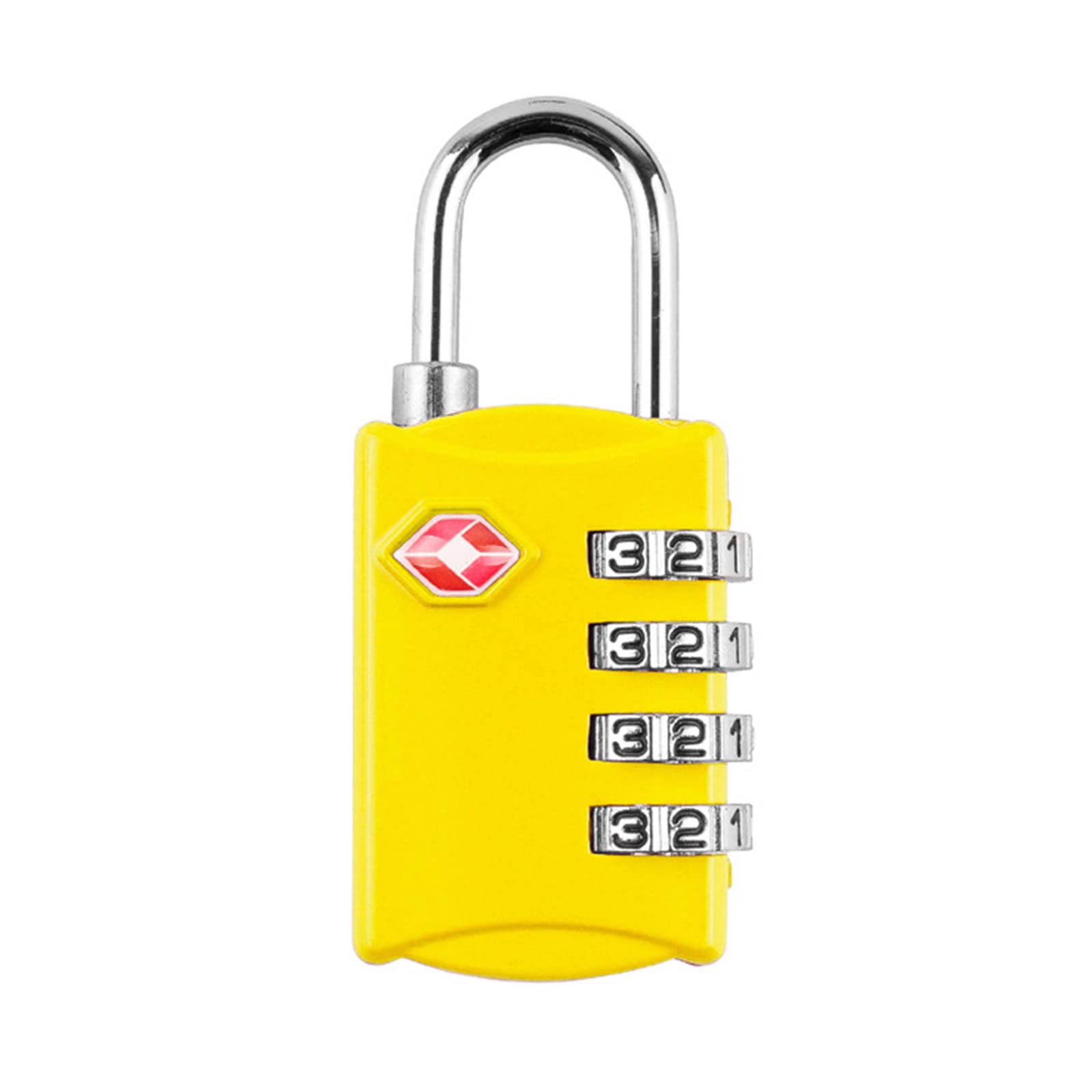 Crffz Yellow Multifunctional Luggage Locks 4-Digit Combination Padlock Travel Accessories Suitcase For Gym Luggage Suitcase