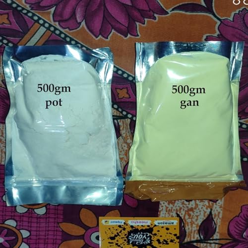 Image of Gandhak Potash Powder 1 Kg Sulphur and Potash Mix for Toy or Agricultural Spray (500GM+500GM)