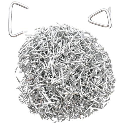 600 pcs 3/4 Galvanized Hog Rings for Auto Upholstery Fencing Pet Cages & DIY Rust-Resistant Steel Binding Set