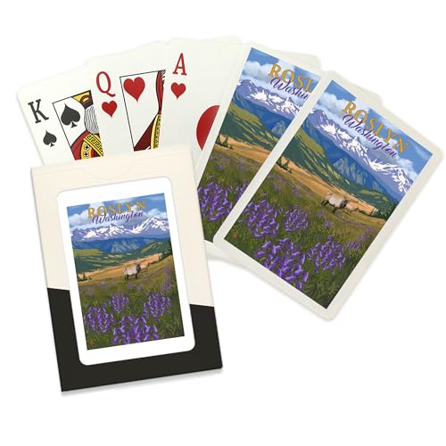 Lantern Press Roslyn Washington Baraja Poker 52 cartas
