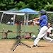 GAMESUN Portable Baseball Batting tee, Adjustable Tripod Tee, Set Includes 1set Batting tee, 3pcs Practice Balls, 1pc Draw-String Carry Bag