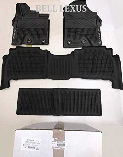 LEXUS OEM Factory All Weather Floor MAT Liner Set 2013-2018 LX570 Black