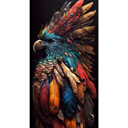 Peinture Diamant Perroquet Grand Format pour un Point de Croix Cristal Magique