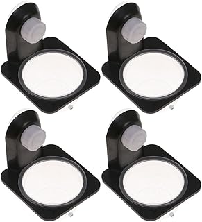 Scicalife 4 Pack Gecko Feeding Ledge,Reptile Food Bowls and Water Dish Reptile Improved Suction Cup Reptile Feeder for Lizard Gecko Food Water Bowl Pet Accessories Supplies