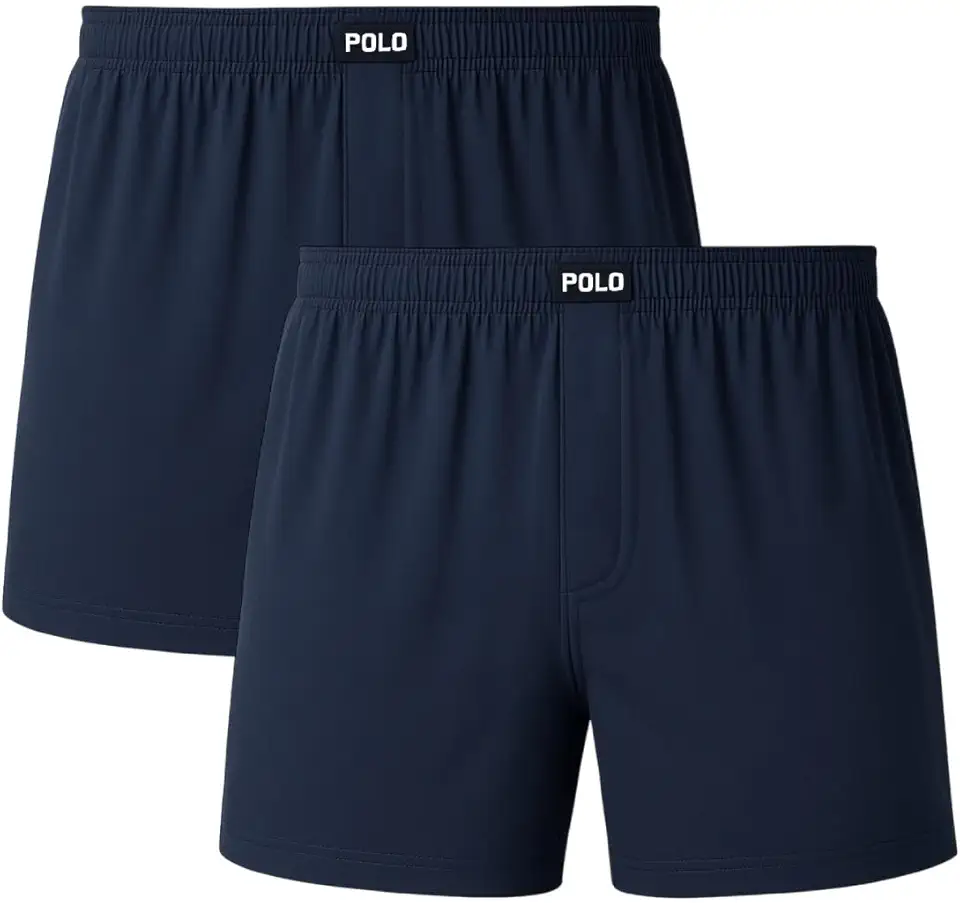 Kit 2 Cueca Samba Canção Polo Star Viscose Fibra de Bambu Toque Gelado Masculina