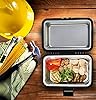 Koolatron 12V Heating Lunch Box Stove, 1.6 Qt (1.5 L) Black 6 ft (1.8m) Power Cord Heats to 300F (149C) Built-In Cord Storage Classic Construction Worker Lunchbox for Car SUV Pickup Truck
