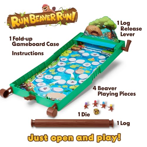 Run Beaver Run juego de mesa para niños 5+ miniatura 3