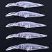 Aorace 20pcs/lot 11.2cm 9g Unpainted Minnow Baits Fishing Lure Body Minnow Blank Rattling Baits