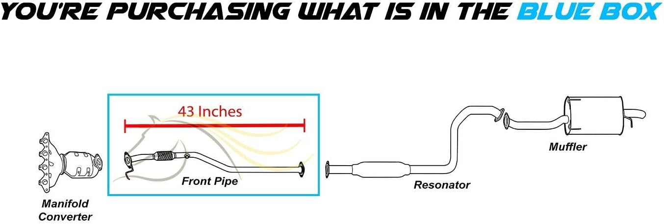 Exhaust Front Pipe Compatible for 2000-2002 Hyundai Accent 1.5L | Stainless Steel | Northeastern Exhaust | Free Gaskets Included | Automotive Replacement Part | Direct-Fit