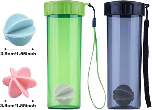 Miniatura 2 de ELANE 12 bolas mezcladoras para batidos de proteínas, vaso agitador de proteínas, vaso agitador de bolas para coctelera (1.5 pulgadas)