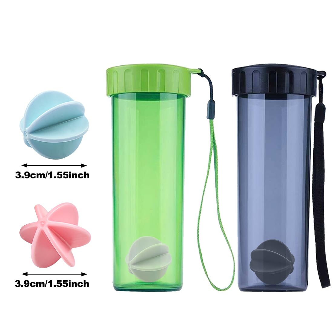 12 bolas mezcladoras para batidos de proteínas, vaso agitador de proteínas, vaso agitador de bolas para coctelera (1.5 pulgadas) 2