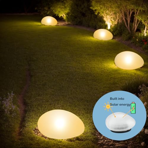 SC-Daily luces solares impermeables para exteriores, luces solares de jardín decorativas con LED cálido, IP65, para jardín, terrazas y patios - imagen 4