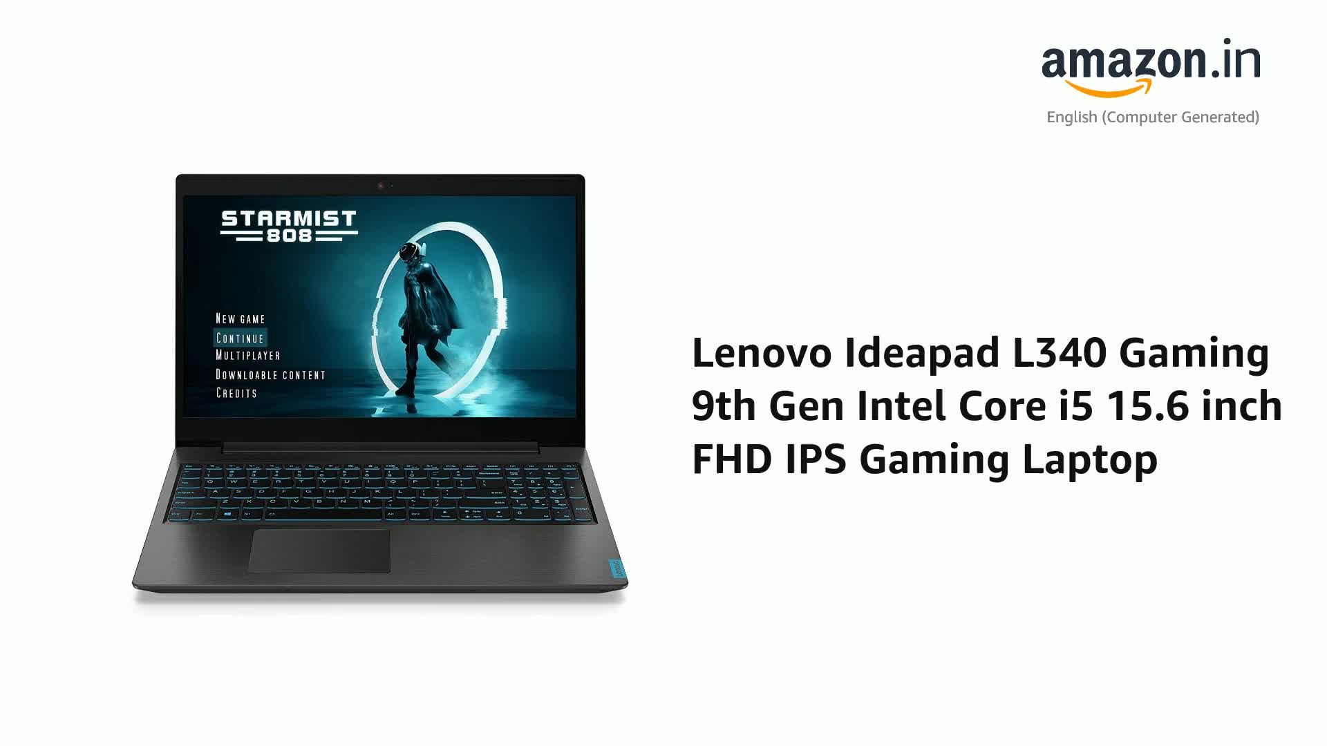 Lenovo Ideapad L340 Gaming 9th Gen Intel Core i5 15.6 inch FHD IPS