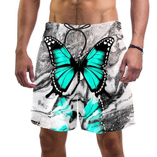 Maillot de bain texture marbre pour homme short de plage de luxe